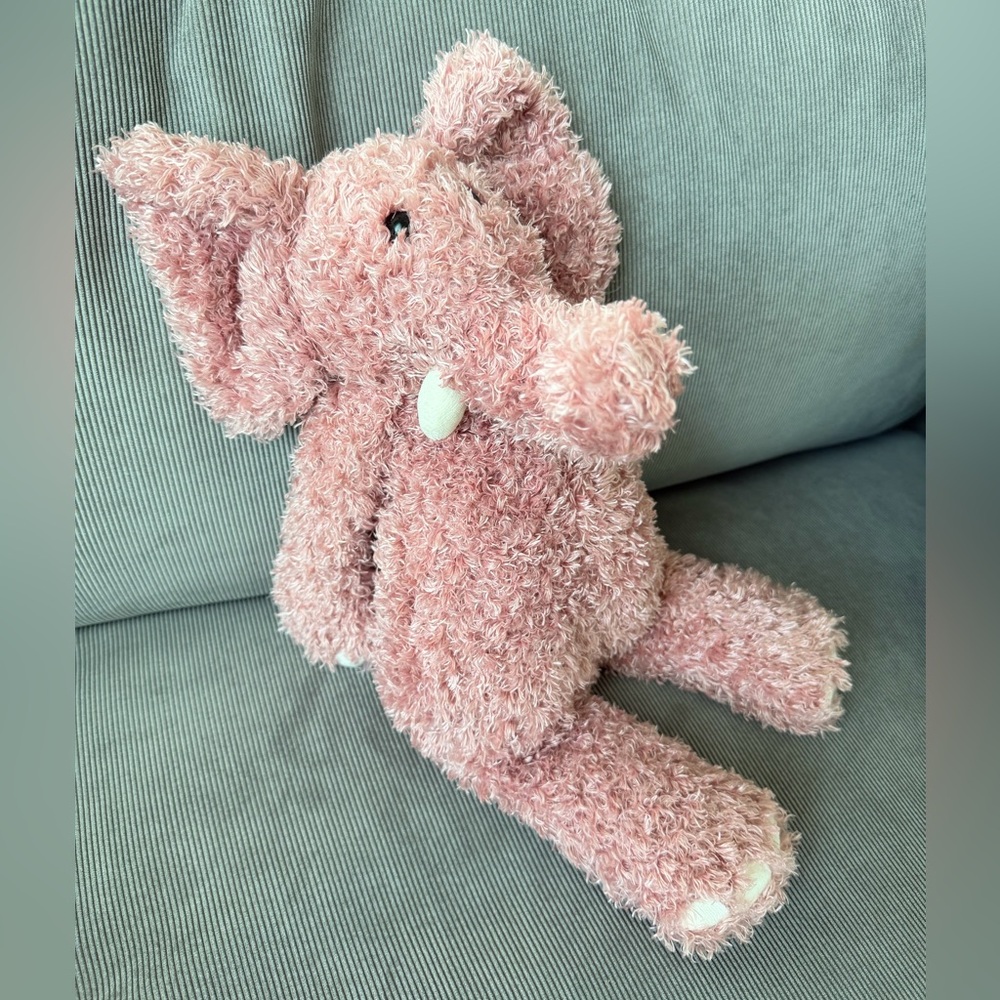 NWT *Very Rare* Vintage Jellycat London Medium Pink Junglie Elephant RETIRED - Picture 3 of 12